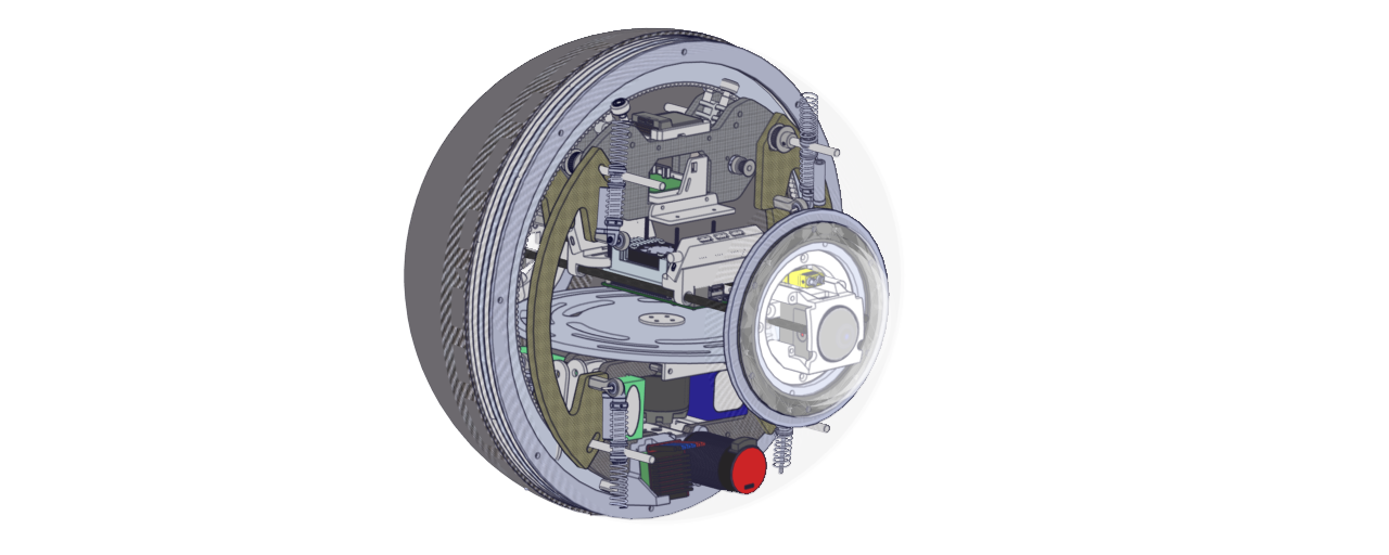 DragonBall spherical robot concept rendering.